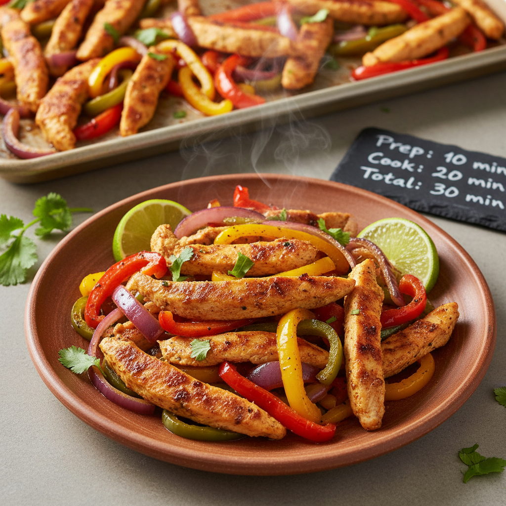 Sheet-Pan Chicken Fajitas