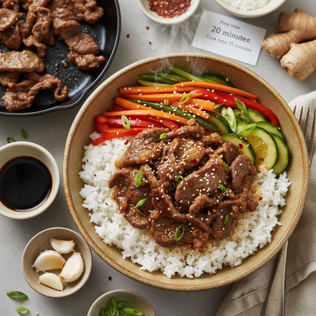 Korean Beef Bulgogi Bowls