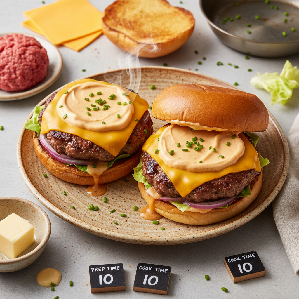 Smash Burgers with Special Sauce