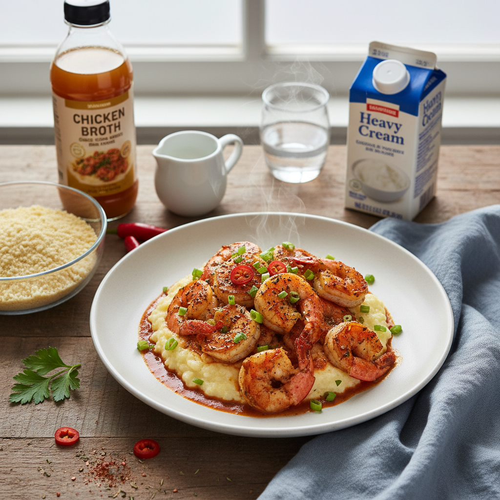 Blackened Shrimp & Grits