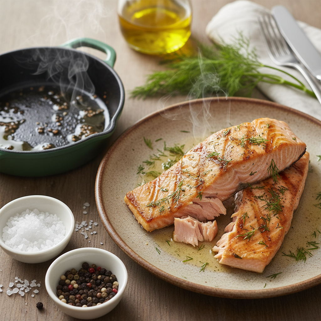 Pan-Seared Salmon with Dill